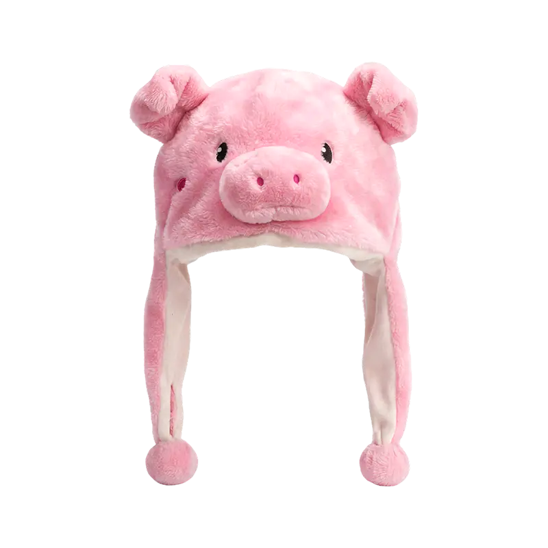 পিঙ্ক পিগ প্লাশ টুপি