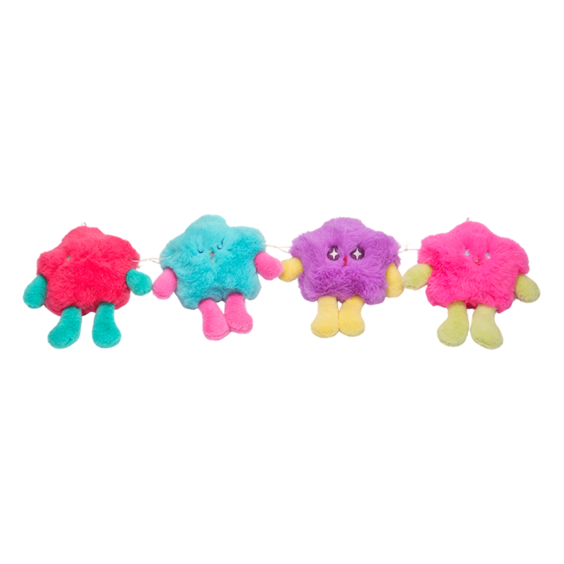 রঙিন চতুর fluffy দৈত্য প্লাশ খেলনা রঙিন চতুর fluffy দৈত্য প্লাশ খেলনা